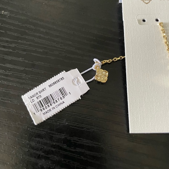 NWT* Kendra Scott Leanor Necklace in Iridescent Drusy, Gold Plated - Picture 5 of 5
